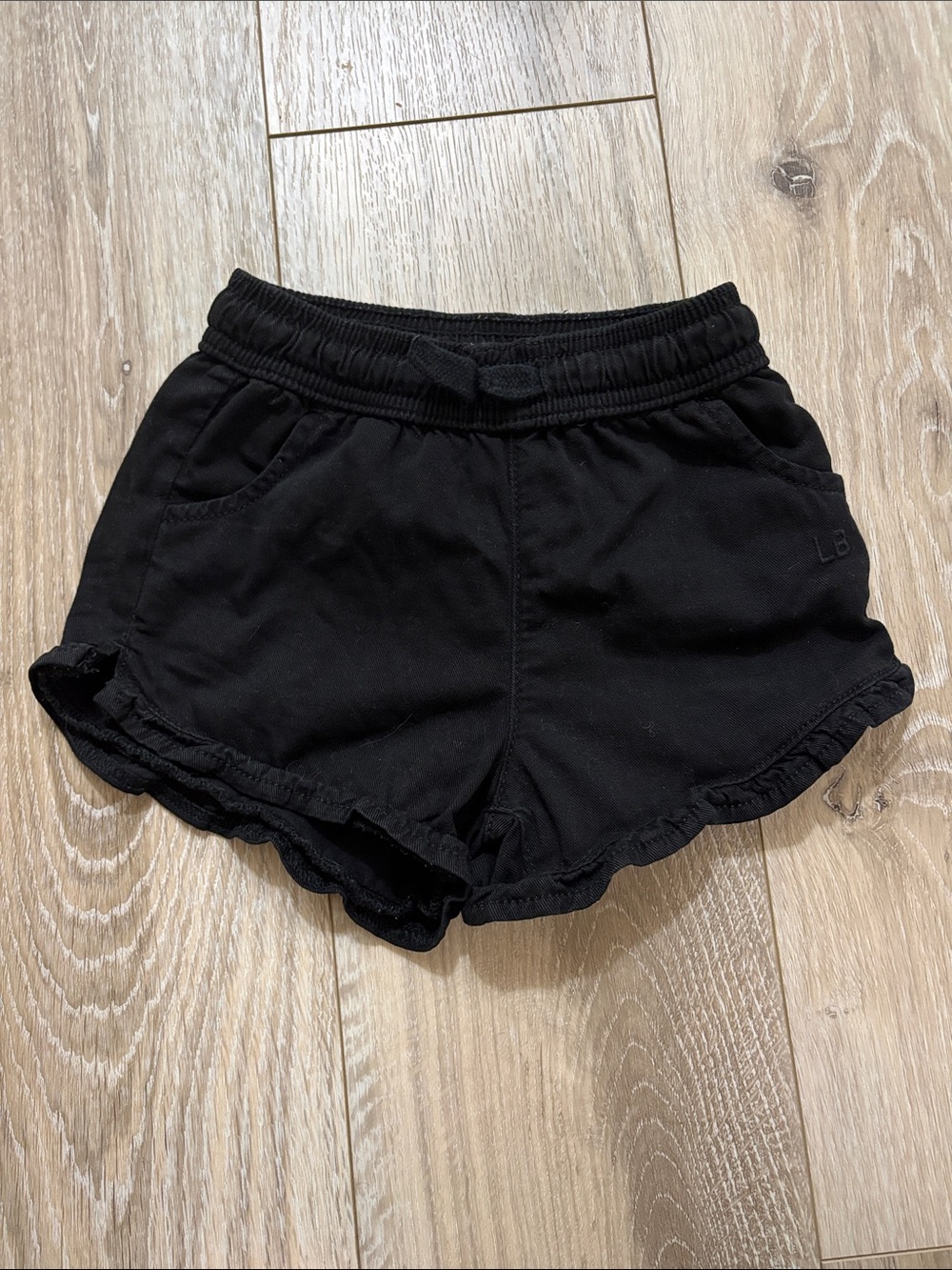 Little Bipsy Ruffle Cotton Twill Short